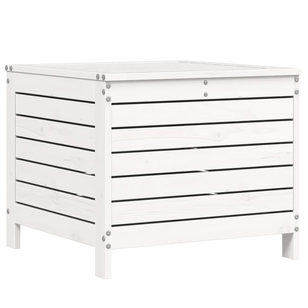 7-delige Loungeset massief grenenhout wit
