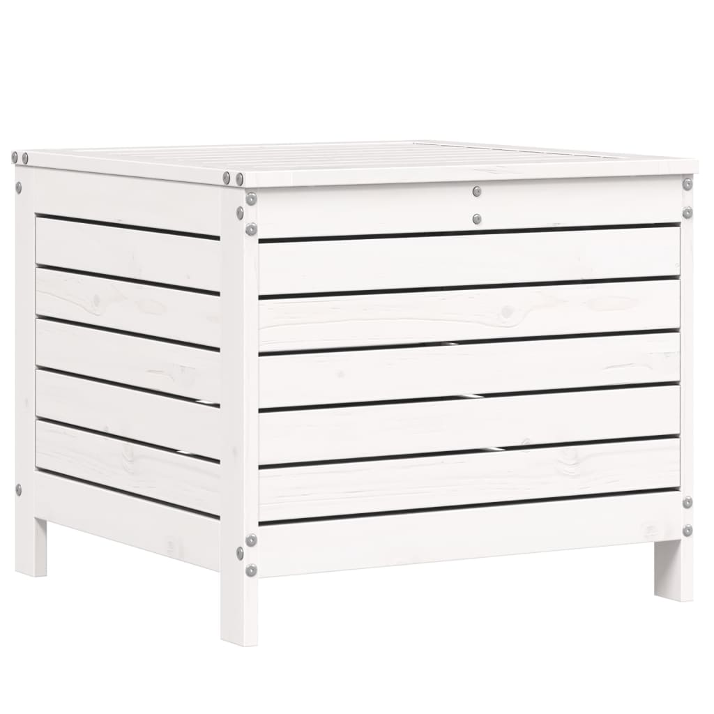 7-delige Loungeset massief grenenhout wit
