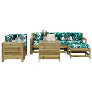 7-piece impregnated pine lounge set