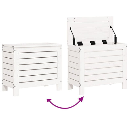 7-delige Loungeset massief grenenhout wit