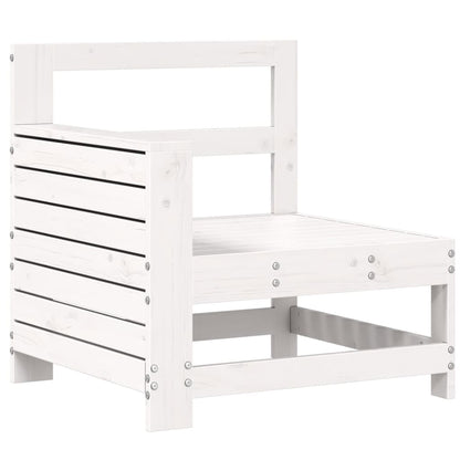 7-delige Loungeset massief grenenhout wit