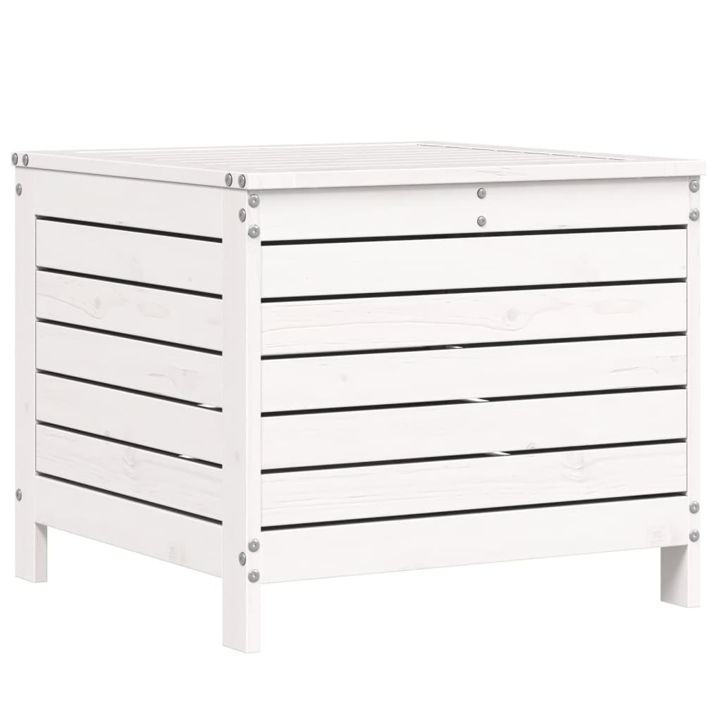 7-delige Loungeset massief grenenhout wit