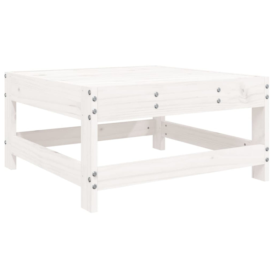 8-delige Loungeset massief grenenhout wit