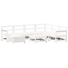 8-delige Loungeset massief grenenhout wit