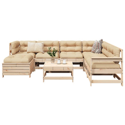 8-delige Loungeset massief grenenhout