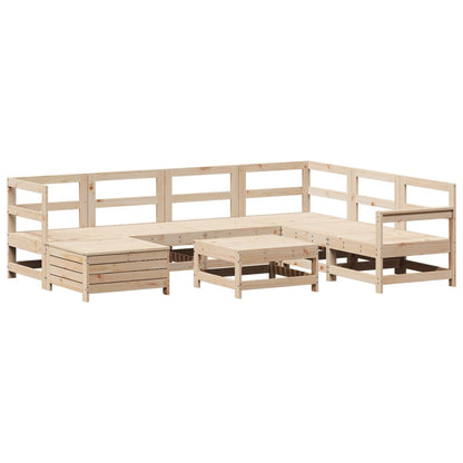 8-delige Loungeset massief grenenhout