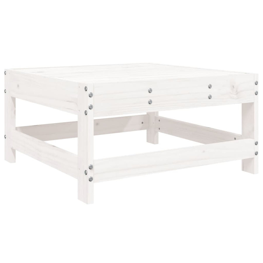 8-delige Loungeset massief grenenhout wit