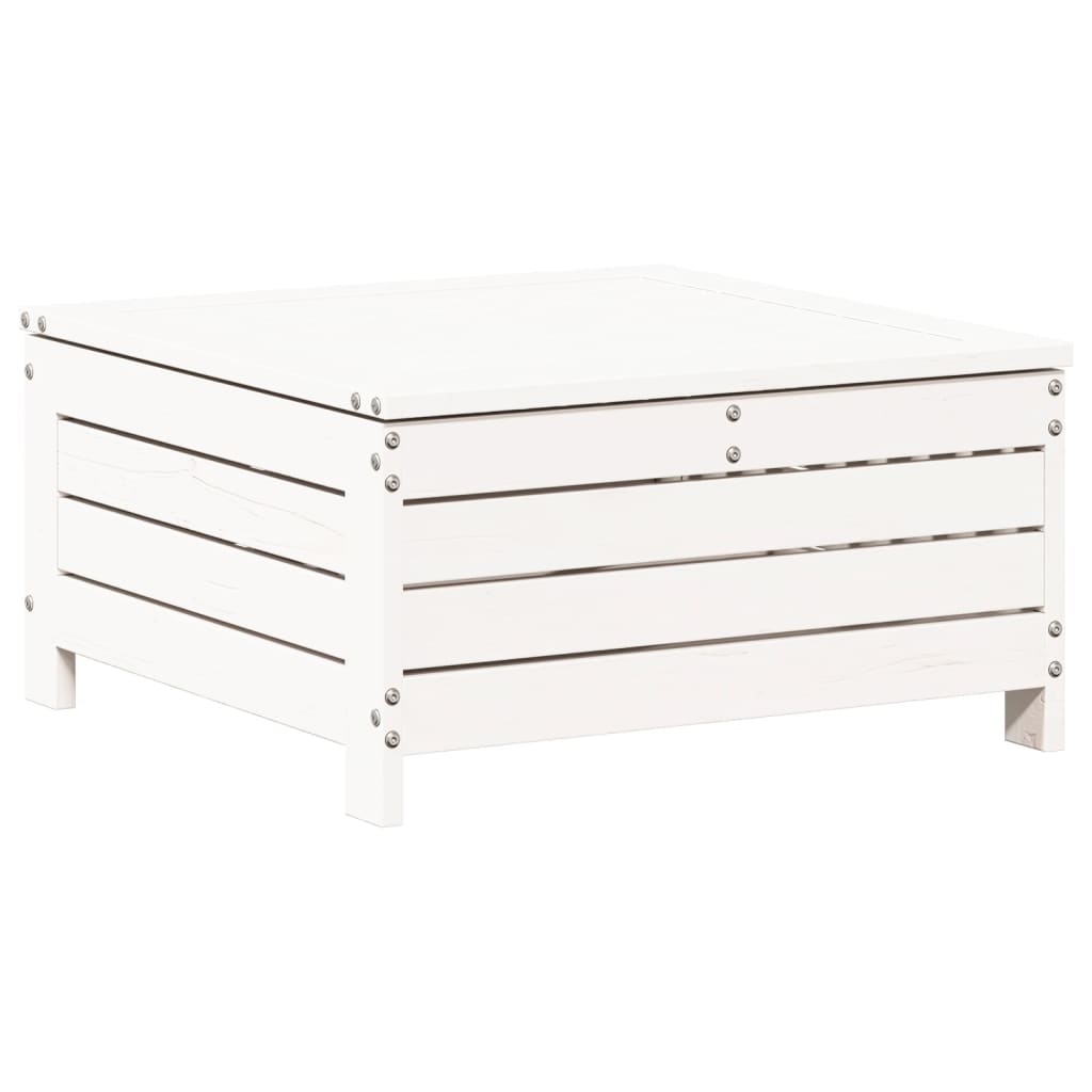 7-delige Loungeset massief grenenhout wit