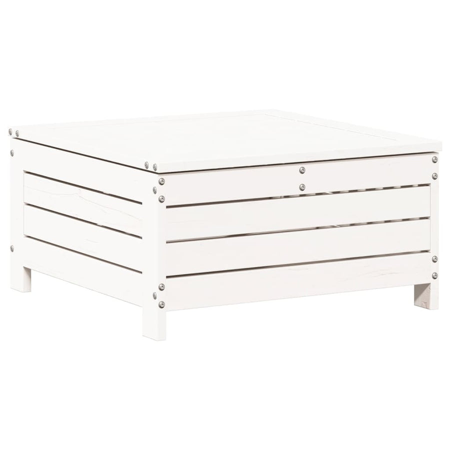 7-delige Loungeset massief grenenhout wit