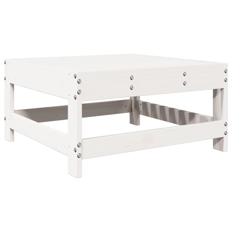 7-delige Loungeset massief grenenhout wit
