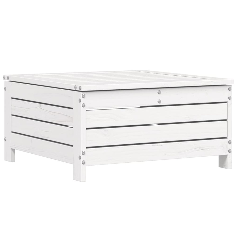 8-delige Loungeset massief grenenhout wit