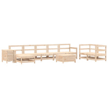 10-delige Loungeset massief grenenhout