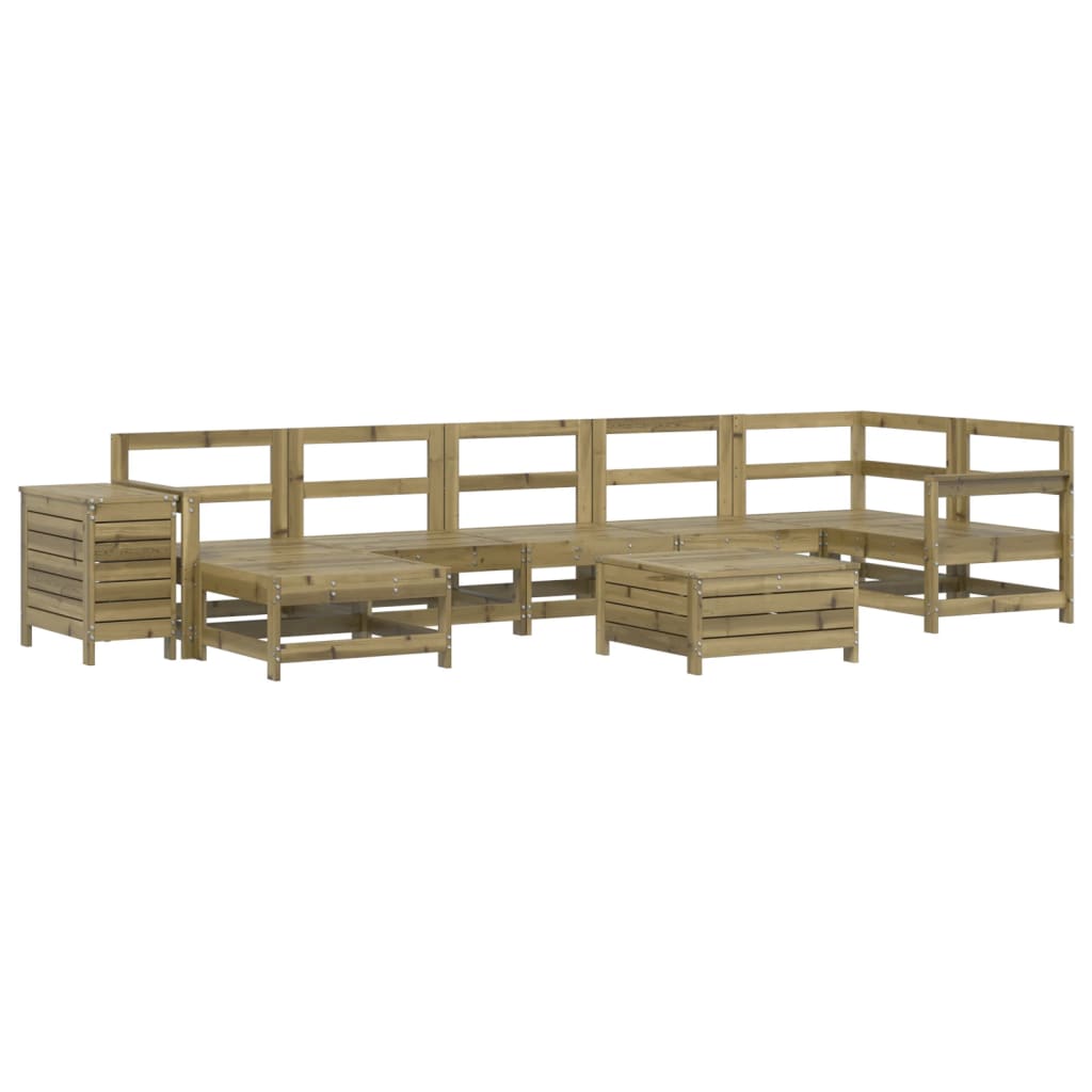 9-delige Loungeset geïmpregneerd grenenhout