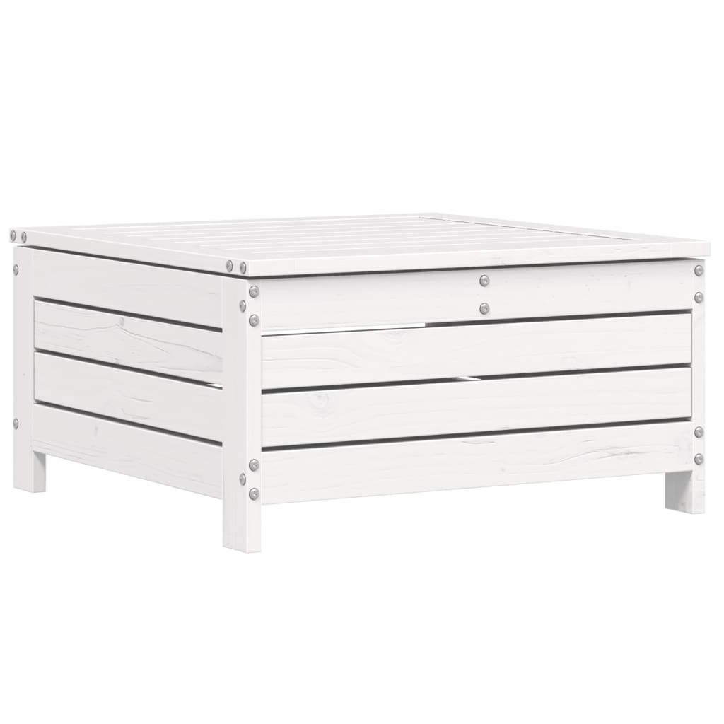 6-delige Loungeset massief grenenhout wit
