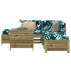 6-piece Lounge Set Impregnated Pine Wood