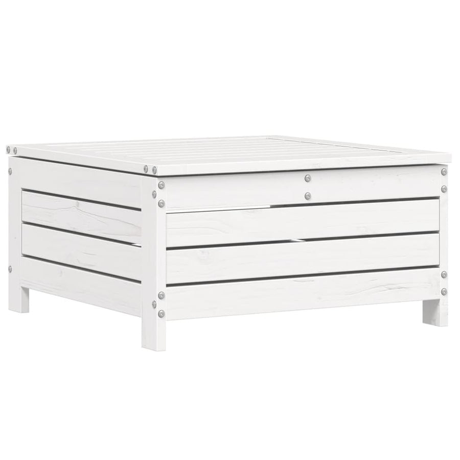 6-delige Loungeset massief grenenhout wit
