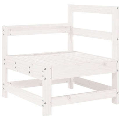 3-delige Loungeset massief grenenhout wit