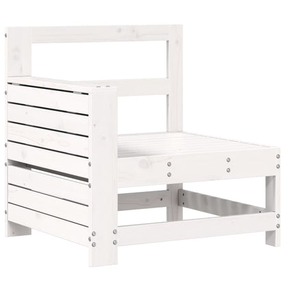 5-delige Loungeset massief grenenhout wit