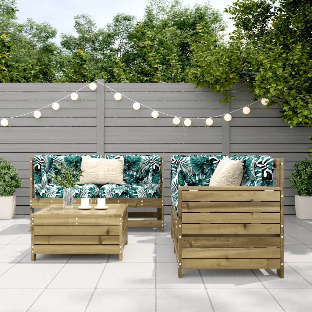 5-delige Loungeset geïmpregneerd grenenhout