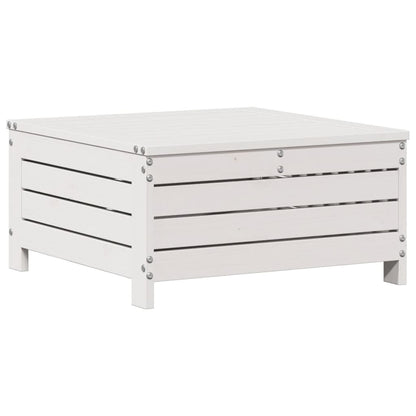 5-Delige Loungeset Met Kussens Massief Grenenhout Wit Wit grenenhout