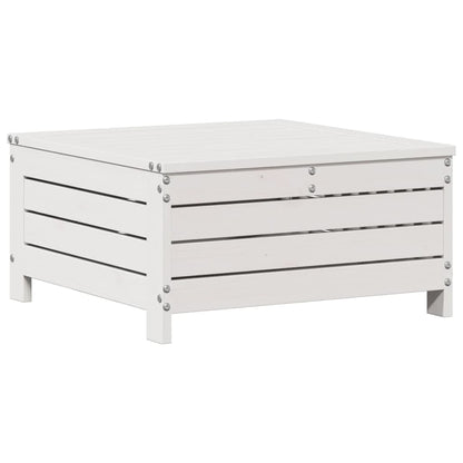 6-Delige Loungeset Met Kussens Massief Grenenhout Wit