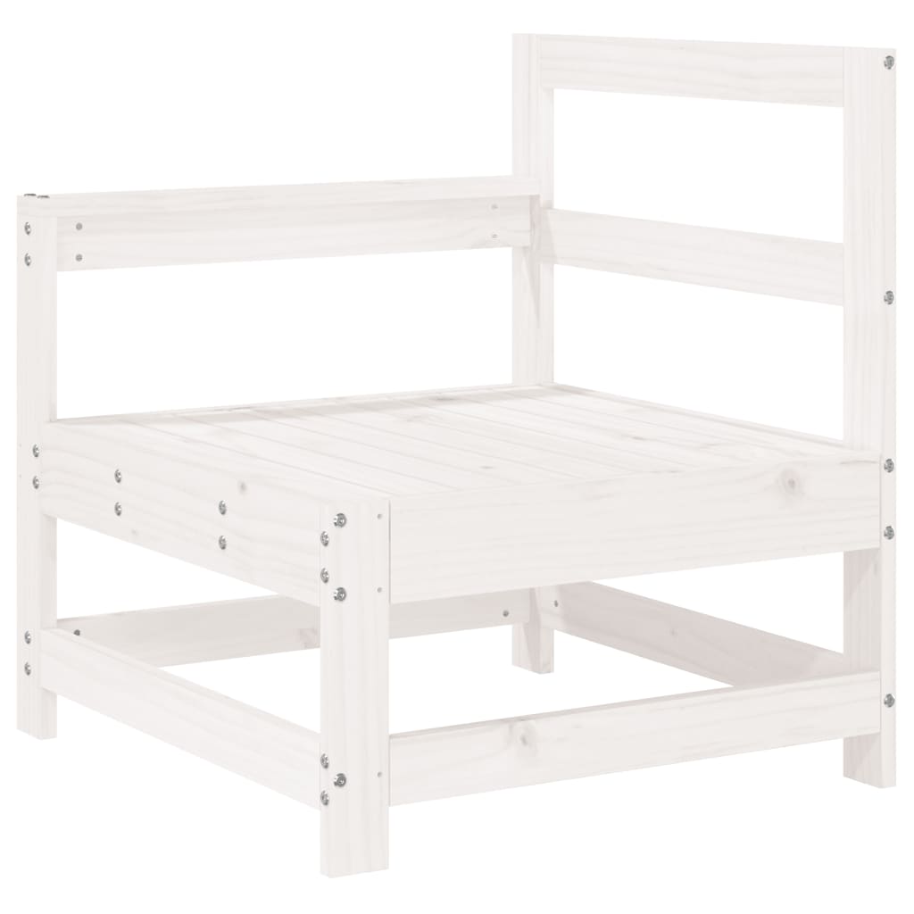 6-delige Loungeset massief grenenhout wit
