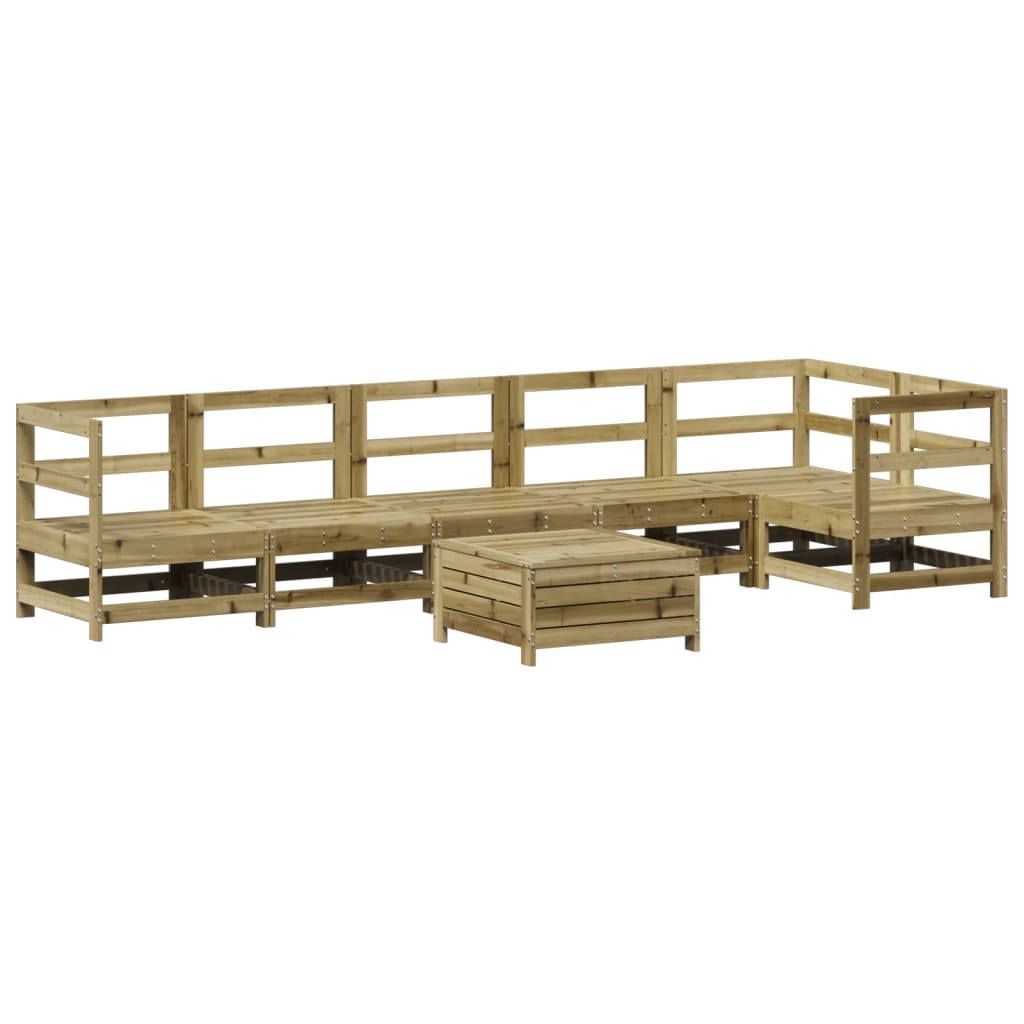 7-delige Loungeset geïmpregneerd grenenhout