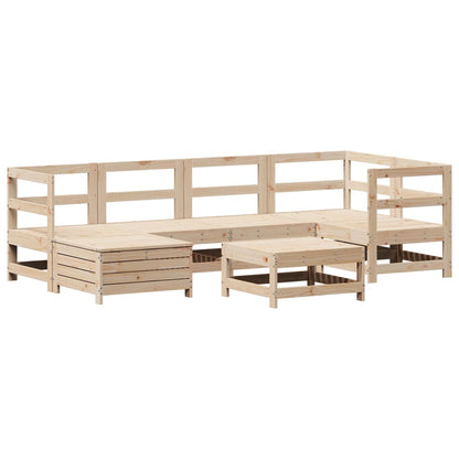 7-delige Loungeset massief grenenhout