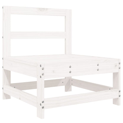 7-delige Loungeset massief grenenhout wit