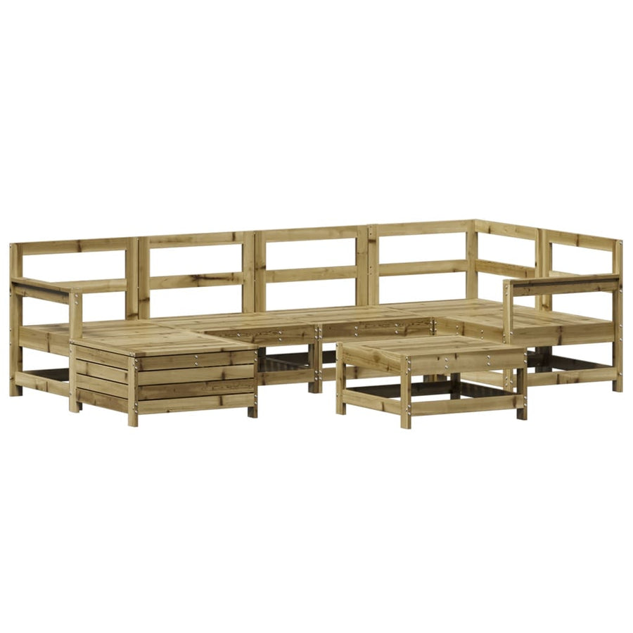 7-delige Loungeset geïmpregneerd grenenhout