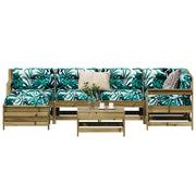7-piece impregnated pine lounge set
