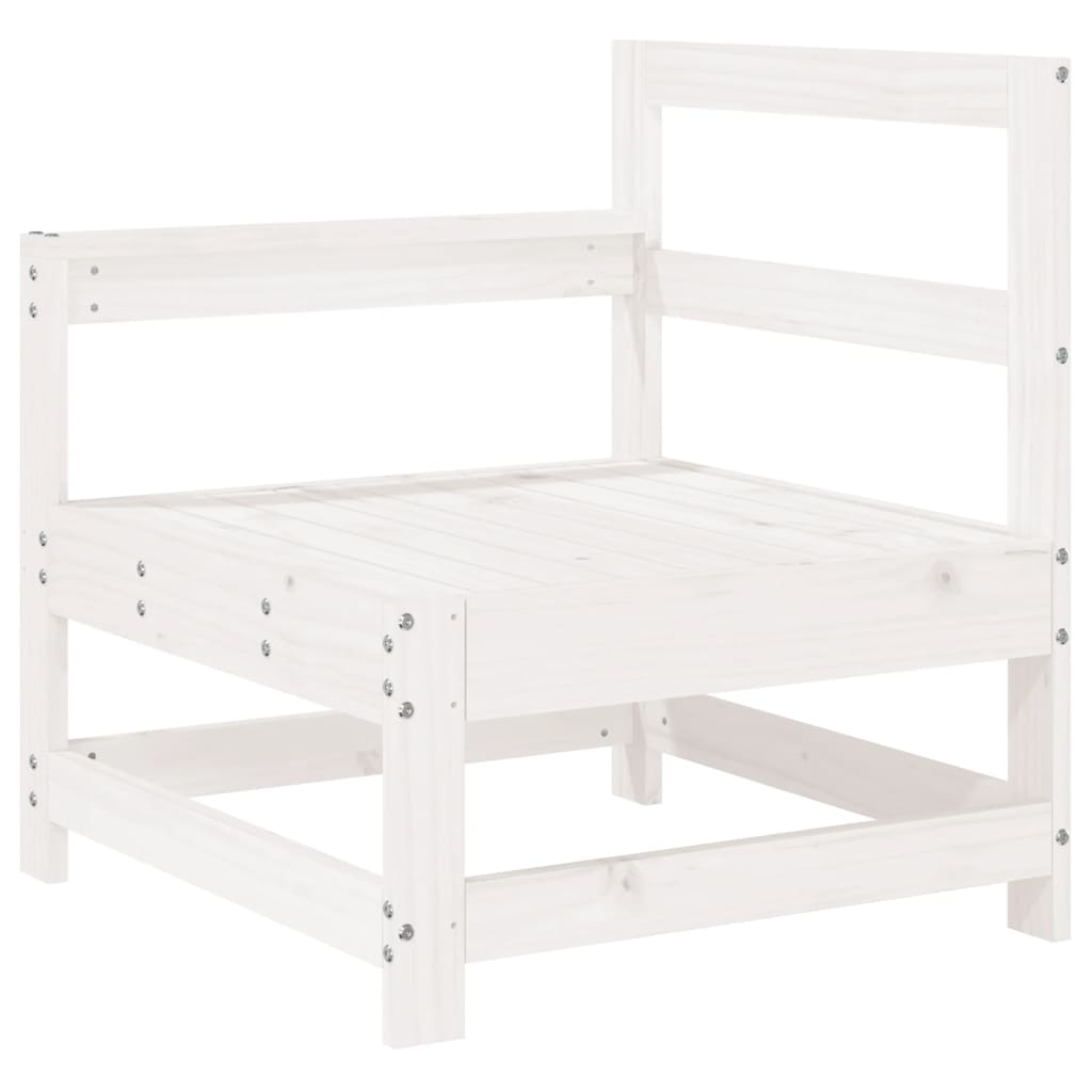6-delige Loungeset massief grenenhout wit