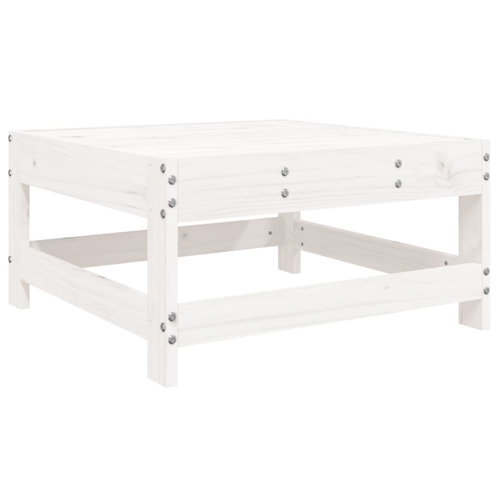 6-delige Loungeset massief grenenhout wit