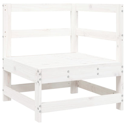 7-delige Loungeset massief grenenhout wit