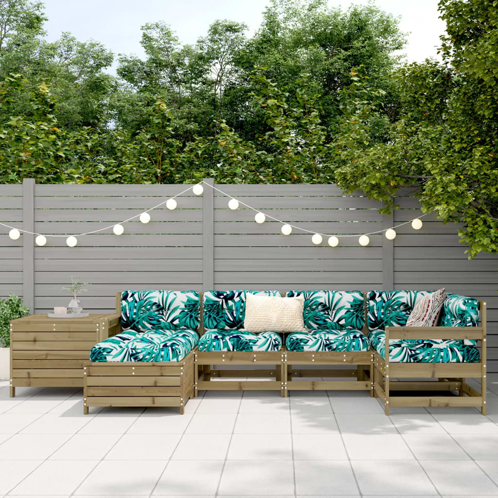 7-delige Loungeset geïmpregneerd grenenhout