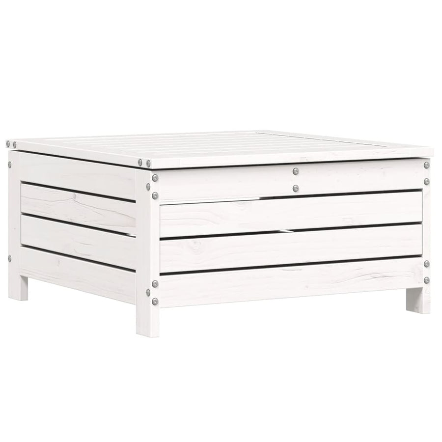 7-delige Loungeset massief grenenhout wit