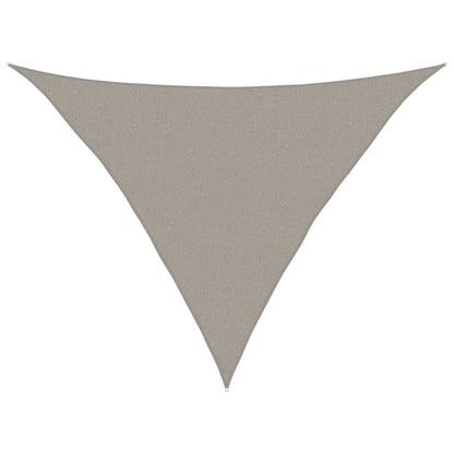 Zonnezeil 160 G/M² Driehoekig 2,5X2,5X3,5 M Hdpe Lichtgrijs 2.5 x 2.5 x 3.5 m