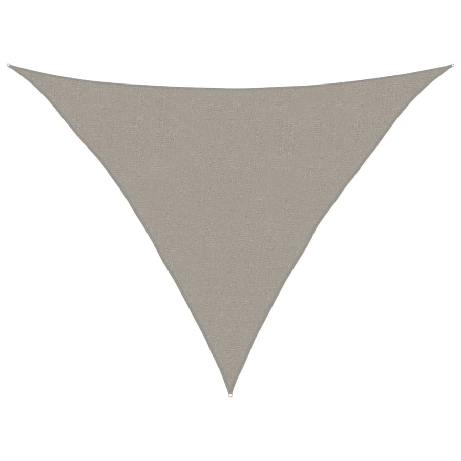 Zonnezeil 160 G/M² Driehoekig 2,5X2,5X3,5 M Hdpe Lichtgrijs 2.5 x 2.5 x 3.5 m