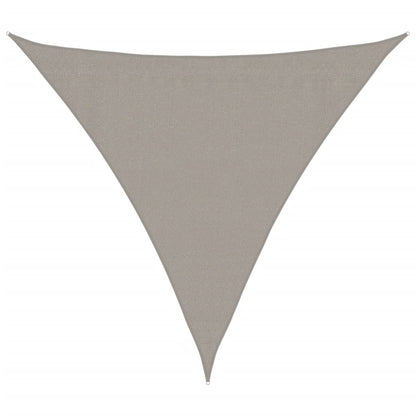 Zonnezeil 160 G/M² Driehoekig 3,6X3,6X3,6 M Hdpe Lichtgrijs 3.6 x 3.6 x 3.6 m