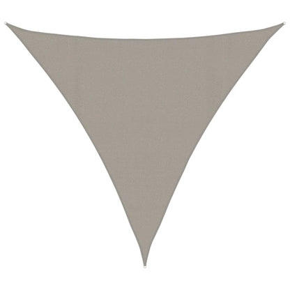 Zonnezeil 160 G/M² Driehoekig 4,5X4,5X4,5 M Hdpe Lichtgrijs 4.5 x 4.5 x 4.5 m