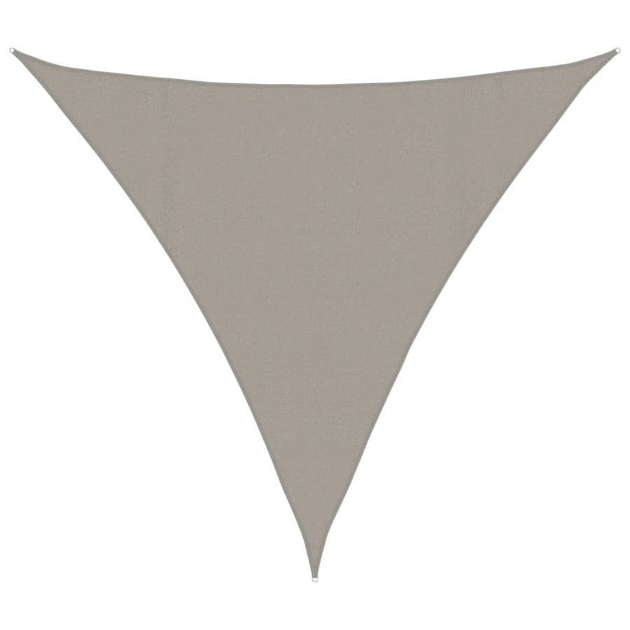 Zonnezeil 160 G/M² Driehoekig 4,5X4,5X4,5 M Hdpe Lichtgrijs 4.5 x 4.5 x 4.5 m