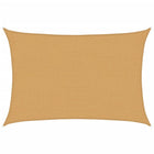 Sun Shade Sail 160 G/M² Rectangular 2X2.5 M HDPE Colored Sand 2 x 2.5 m