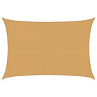 Sun shade sail 160 g/m² rectangular 2.5x3.5 m HDPE sand-colored