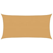 Rectangular Sun Shade Sail 160 G/M² 2.5X5 M HDPE Colored Sand 2.5 x 5 m