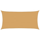 Sunshade Sail 160 G/M² Rectangular HDPE Colored Sand 3 x 6 m