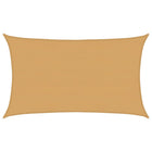 Sun Shade Sail 160 G/M² Rectangular HDPE Colored Sand 5 x 8 m