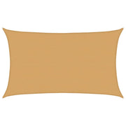Sun Shade Sail 160 G/M² Rectangular HDPE Colored Sand 5 x 8 m