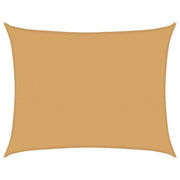 Sun Shade Sail 160 GSM Rectangular HDPE Colored Sand 6 x 7 m