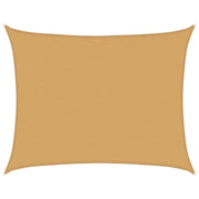 Sun Shade Sail 160 G/M² Rectangular HDPE Colored Sand 6 x 8 m