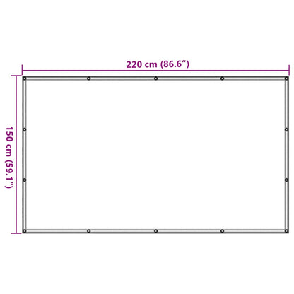 Aanhangwagennet 1,5x2,2 m HDPE groen